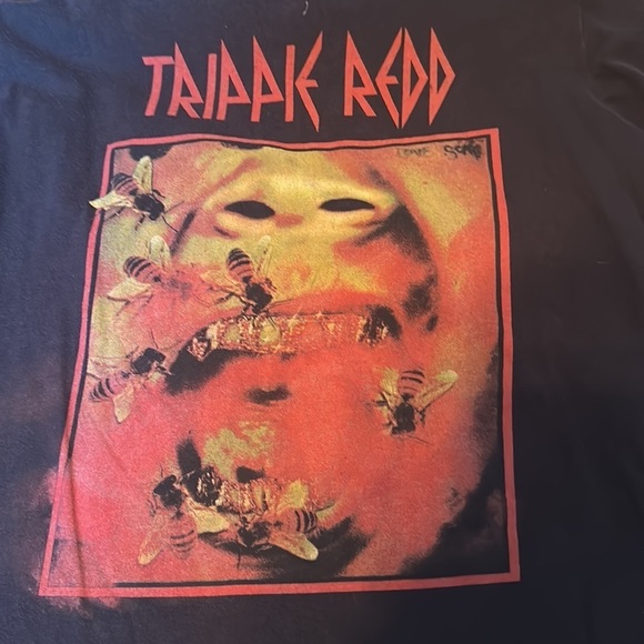 Trippie red graphic t-shirt men’s small black band tee rap hip hop alternative - Picture 5 of 5